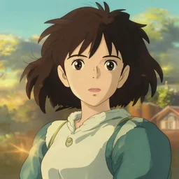 anime woman, art by studio ghibli and ilya kuvshinov, portrait, intricate, highly detailed, digital painting, golden hour, dynamic lighting, anime!! trending on pixiv fanbox, trending on artstation, concept art, sharp focus, illustration art by artgerm and greg rutkowski and alphonse mucha