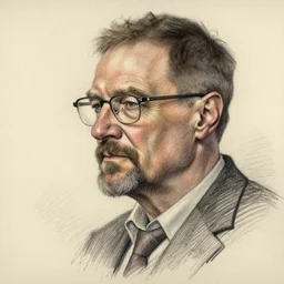 a realistic yet scraggly portrait sketch of the side profile of a stern and sophisticated walter white, trending on artstation, intricate details, in the style of frank auerbach, in the style of sergio aragones, in the style of martin ansin, in the style of david aja, in the style of mattias adolfsson