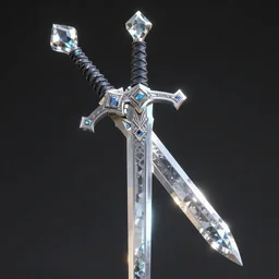 sword made with crystal