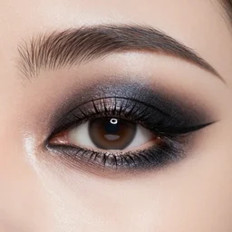 heavy eye makeup