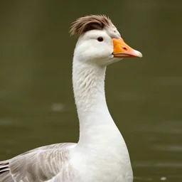 portrait of a ryan gosling goose with head shape of ryan gosling, feather suit, natural light, sharp, detailed face, magazine, press, photo, steve mccurry, david lazar, canon, nikon, focus