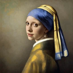 Painting of Emma Watson as Hermione Granger. Art by Vermeer. During golden hour. Extremely detailed. Beautiful. 4K. Award winning.