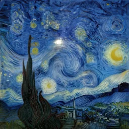 milky way, by vincent van gogh