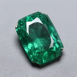 a gleaming emerald