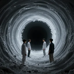 wave 3 beta testers getting sucked into an AI black hole, trending on Artstation, 8k, photorealistic, hyper detailed, unreal engine 5, IMAX quality, cinematic, epic lighting, in the style of Greg Rutkowski