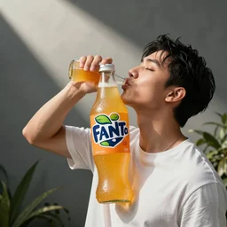 tracer drinking fanta