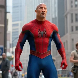 Dwayne Johnson as Spiderman , an film still