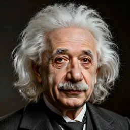 plastic einstein portrait