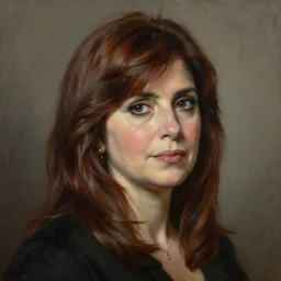 Cristina Kirchner oil painting hyper detailed by Caravaggio