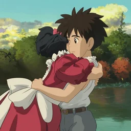 still image from the new studio ghibli animated film'the 5 th element'