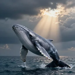 a happy whale