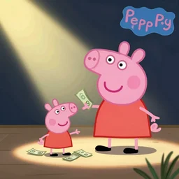 peppa pig embezzling money