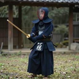 japanese kendo swordsman as a fantasy rpg character