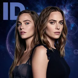 portrait, blend alicia vikander and gal gadot, id magazine, ringworld, nebula in sky, epic scene, weird, strange, david cronenberg kilian eng vibrant colours, dynamic lighting, photoreal, winning award masterpiece, fantastically beautiful illustration, aesthetics by beksinski, dan mumford, trending on artstation, art by greg rutkowski, 8 k