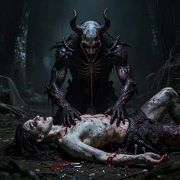 your soul being sucked from your lifeless body by a demon creepy