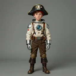 j. c. leyendecker ( ( ( ( ( 2 0 5 0 s retro future 1 0 year boy old super scientest in space pirate mechanics costume full portrait. muted colors. ) ) ) ) ) by jean - baptiste monge!!!!!!!!!!!!!!!!!!!!!!!!!!!!!!