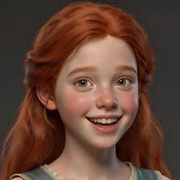 realistic style at CGSociety by WLOP,ilya kuvshinov,krenz cushart,Greg Rutkowski,trending on artstation.Zbrush sculpt colored,Octane render in Maya,Houdini VFX.Realistic close-up face,very close up,cute young redhead girl,expressing joy,wearing dress,silky hair, deep eyes.Oil painting.Cinematic dramatic atmosphere,sharp focus,soft volumetric studio lighting.