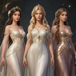 beautiful aesthetic digital illustration the Zodiacs as Goddesses by wlop and Julia Razumova, realistic, photorealistic, hyperrealistic, unreal engine, octane, deviantArt, trending on artstation, artstation HQ