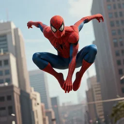 a zombie spider - man jumping over buildings, 8 k, shallow depth of field, 8 k, ultra high detail, concept art,