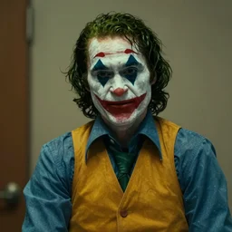 film still of Ethan Hawke as joker in the new Joker movie