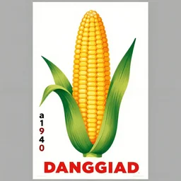 a 1 9 4 0 s minimalist soviet propaganda poster about dangerous corn