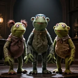 the movie Dark City but everything is muppets vfx film