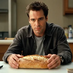 film still of steve buscemi as a loaf of bread in pulp fiction, 4 k