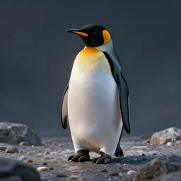 a penguin in the shape of a cube