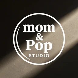 mom and pop studio logo