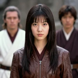ektachrome, youthful asian demure, exquisite features, feminine cut, frontiers in flight leather, jedi, mert and marcus