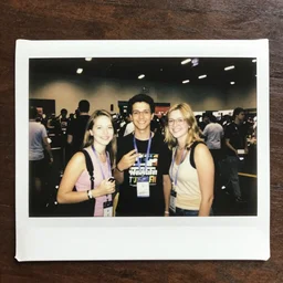 polaroid of a meme at meme con 2001