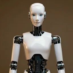 humanoid robot, highly detailed, expressive eyes, beautiful symmetric body, perfect proportions, award winning, by Tom Bagshaw