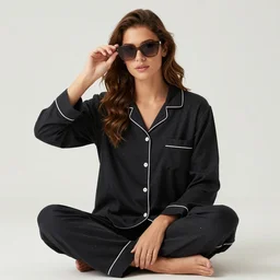 loboda with sunglasses wearing pajamas, photo