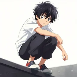 parkour nazo no kanojo x by ueshiba riichi illustration, highly detailed