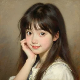 a detailed portrait of a cute anime girl, smiling coy, painting by gaston bussiere, craig mullins, j. c. leyendecker