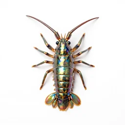 9 0 mm studio photograph tiny, abstract iridescent metallic giant isopod. from a distance. white background!!!!!!!!!!!!!!!!!!. long shot. centered in frame