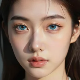beauty, third eyed humanoids eye forehead, wide portrait, vivid colors, thin wires, beautiful lighting