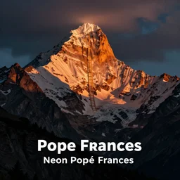 neon pope frances