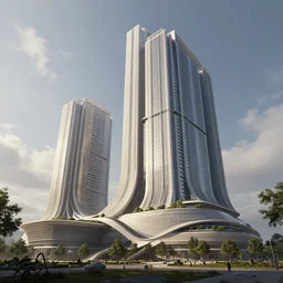 amazing unique architecture of a building, concept art, digital painting, trending on artstation, deviantart, epic composition, extremely detailed, volumetric lighting, masterpiece, octane render