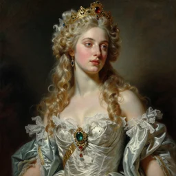 a painting of the goddess astarte, an ultrafine detailed painting by zha shibiao, cgsociety, fantasy art, detailed painting, chiaroscuro, rococo