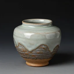 japanese pottery, rakuware, rustic, handmade, dripping, jade glaze, zen, black background