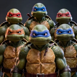 portrait of teenage mutant ninja turtles by karol bak, james jean, tom bagshaw, rococo, sharp focus, trending on artstation, cinematic lighting, hyper realism, octane render, 8 k, hyper detailed.