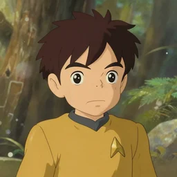 cute star trek officer don king, natural lighting, path traced, highly detailed, high quality, digital painting, by don bluth and ross tran and studio ghibli and alphonse mucha, artgerm