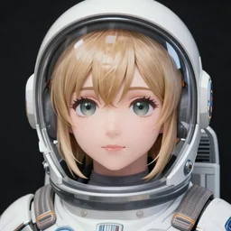 portrait Anime space cadet girl Anna Lee Fisher anime cute-fine-face, pretty face, realistic shaded Perfect face, fine details. Anime. realistic shaded lighting by Ilya Kuvshinov Giuseppe Dangelico Pino and Michael Garmash and Rob Rey, IAMAG premiere, aaaa achievement collection, elegant freckles, knights of sidonia, neon hologram, fabulous, daily deviation, annual award winner