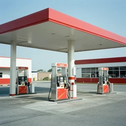 a gas station in space, 3 5 mm film, by robert altman