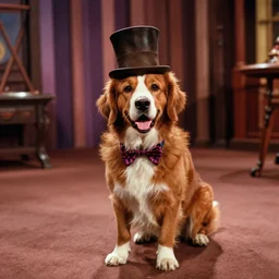 film still of A dog in Willy Wonka's and the Chocolate Factory 1971