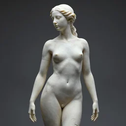 beautiful German female cyborg with ultra realistic body sculpted by Richard Serra from Venus