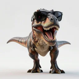 t. rex wearing sunglasses