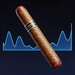 A cyberpunk cigar by Evgeny Lushpin, Trending on Artstation, octane render, 1980s Computer Graphics