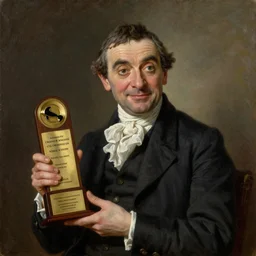 1 8 th century portrait of mr bean, masterful award - winning oil painting